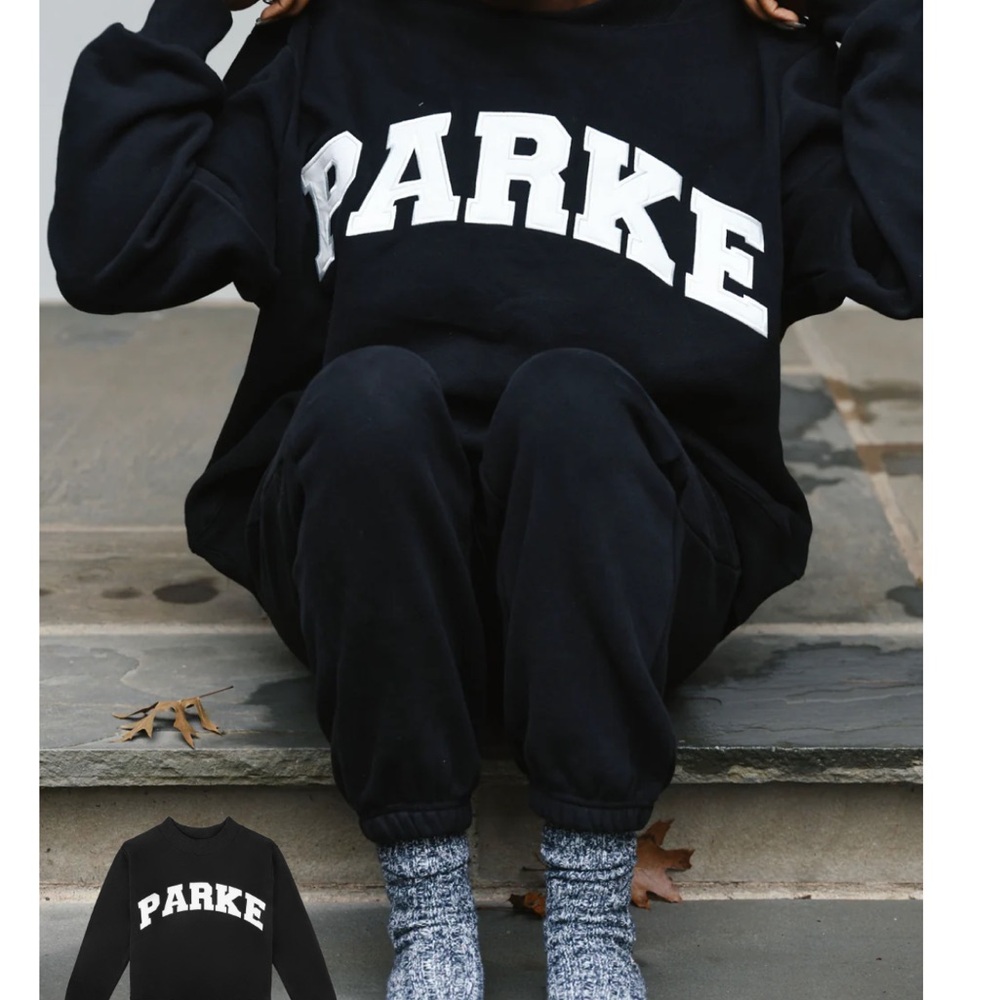 Parke Varsity Mockneck Black + White Size XXL Brand New Never Worn